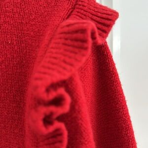 Girls Red Cardigan
